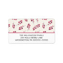 Search for holly return address labels Red holly berries