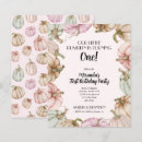 Search for 1st birthday baby girl shower invitations Rustic