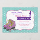 Search for rollerskate birthday invitations Roller skating