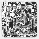 Search for geometric design patterns stickers Black and white
