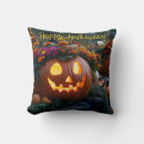 Search for jack o lantern cushions Glowing
