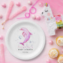 Search for dolphins paper plates Pink