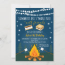 Search for camping birthday invitations Campfire