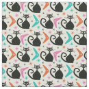 Search for vintage cat fabric Retro