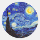 Search for starry night van gogh stickers Moon