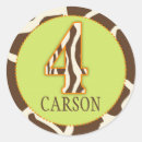 Search for four animals stickers Safari