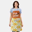 Search for orange and white aprons Lemon pattern