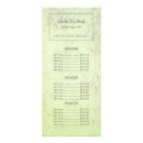 Search for hair salon menu rack cards Beauty