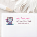 Search for kittens return address labels Sweet