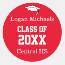 Search for red and white graduation stickers Graduate
