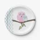 Search for owl plates Boy baby shower