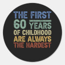 Search for 60 year old stickers 60th