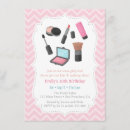 Search for makeover party invitations Pink