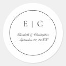Search for traditional monogram stickers Minimalist