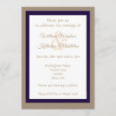 Search for double sided wedding invitations Gold