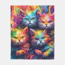 Search for kitten blankets Rainbow