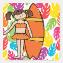 Search for surfer girl stickers Beach