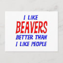Search for beavers horizontal postcards Funny
