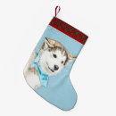 Search for siberian husky christmas stockings Puppy