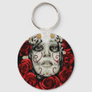 Search for day of the dead key rings Roses
