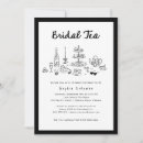 Search for black white bridal tea invitations Elegant
