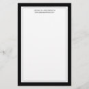 Search for business stationery paper Black and white