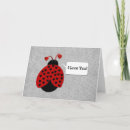 Search for bug heart ladybug cards I love you