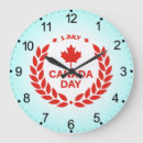 Search for canada day clocks Canadian flag