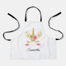 Search for unicorn face aprons Cartoon