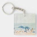 Search for beach umbrella key rings Blue