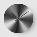 Search for brushed steel clocks Stylish