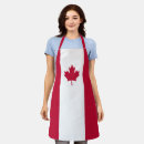 Search for flag of canada aprons Red