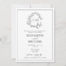 Search for monogram b invitations Elegant