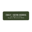 Search for green stripes return address labels Chic