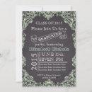 Search for vintage frame graduation invitations Chalkboard