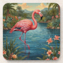 Search for pink flamingo coasters Vintage