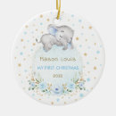 Search for dusty blue christmas tree decorations Baby boy