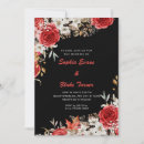 Search for red black wedding invitations Modern