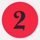 Search for number two stickers Simple