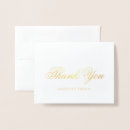 Search for gold foil thank you cards Contemporary