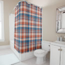 Search for blue and orange shower curtains White