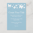 Search for blue butterfly wedding invitations Party