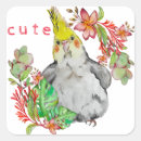 Search for funny flower stickers Watercolor