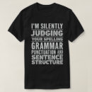Search for sentence tshirts English teacher