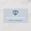 Search for voice over business cards Music producer
