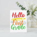 Search for first grade postcards Back to school