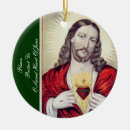 Search for sacred heart christmas tree decorations Jesus