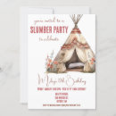 Search for teepee sleepover invitations Bohemian