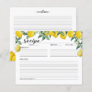Search for lemon recipe cards Bridal shower