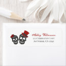 Search for dia de los muertos return address labels Goth